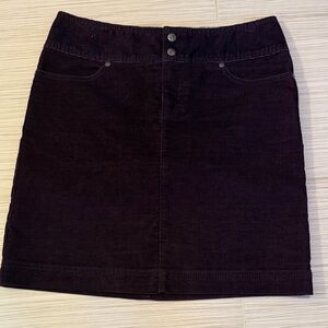 Athleta Dark Corduroy Pencil Skirt